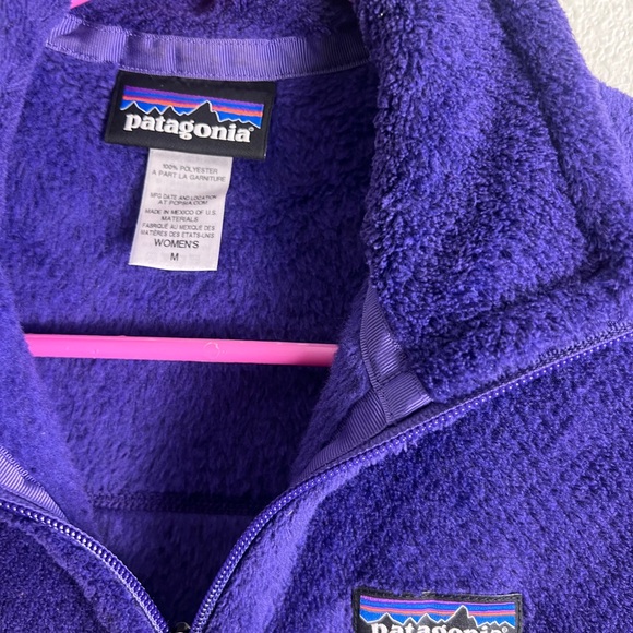 Patagonia Re-Tool Women's Fleece Vest Purple Size Medium Sleeveless Full Zip - Picture 6 of 8